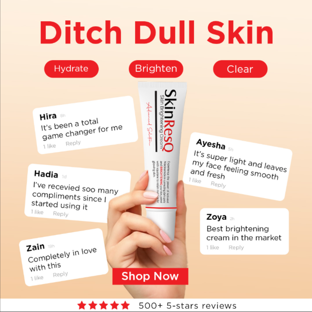 Skin ResQ Brightening Cream | #1 Bestselling Formula with Alpha Arbutin, Niacinamide & Vitamin C | Fades Hyperpigmentation, Dark Spots & Acne Marks
