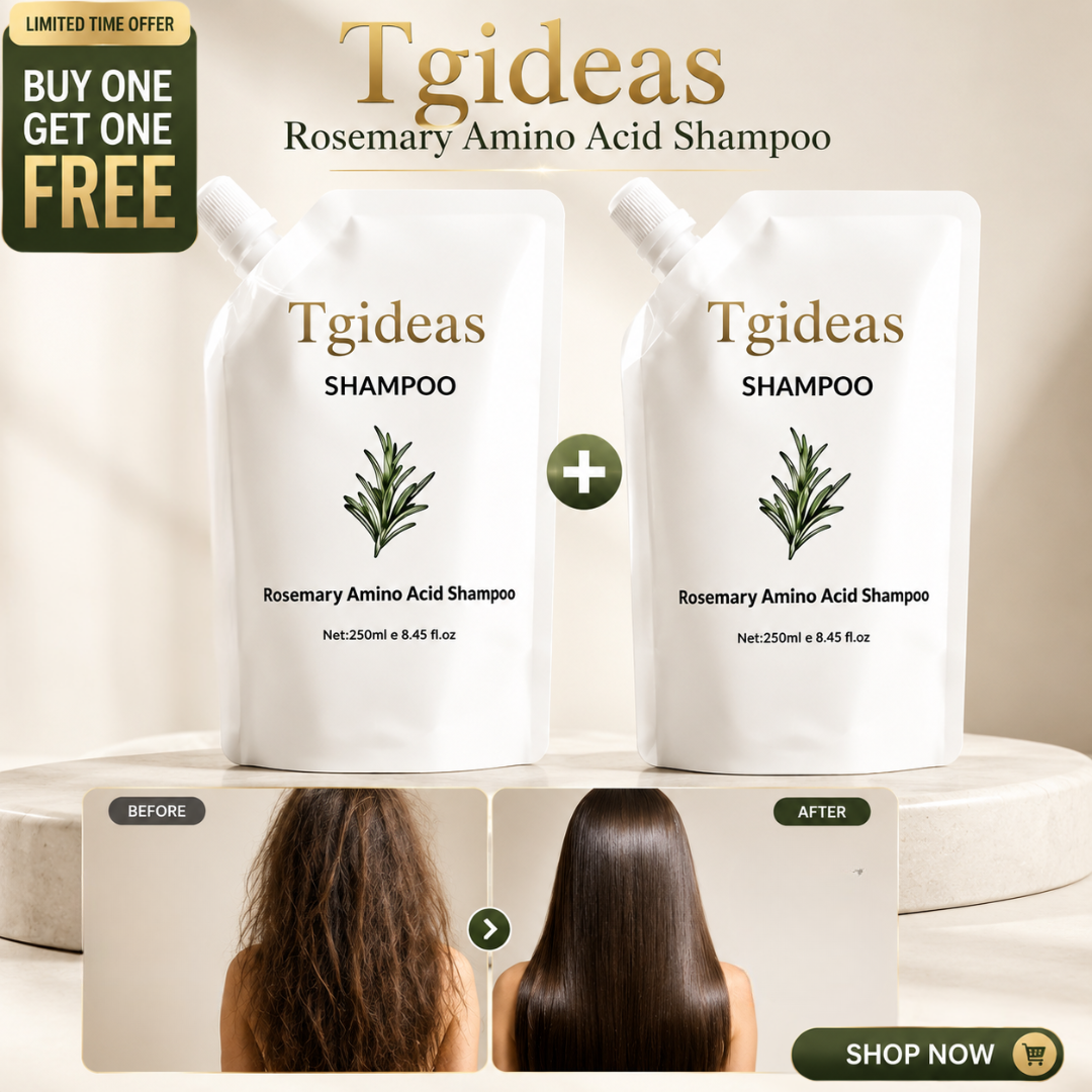 Tgideas Rosemary Amino Acid Shampoo – Repair, Nourish & Strengthen – Reduces Hair Fall, Deep Scalp Nourishment – With Rosemary Extract & Amino Acids – Smooth & Silky Hair – Sulfate Free