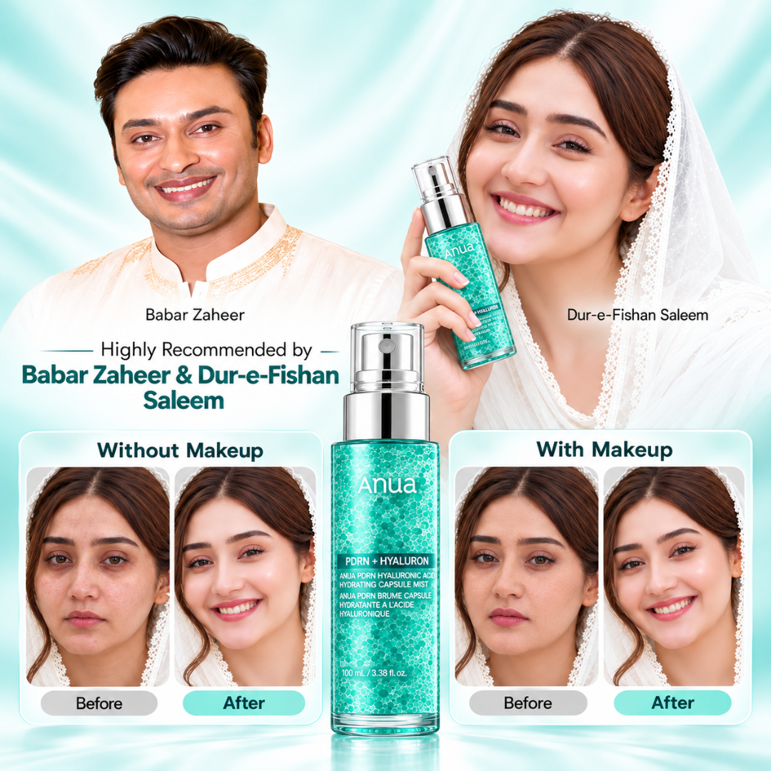 Anua PDRN + Hyaluron Hydrating Capsule Mist – Deep Hydration, Glass Skin Glow & Smooth Makeup Finish (100% Original Quality)