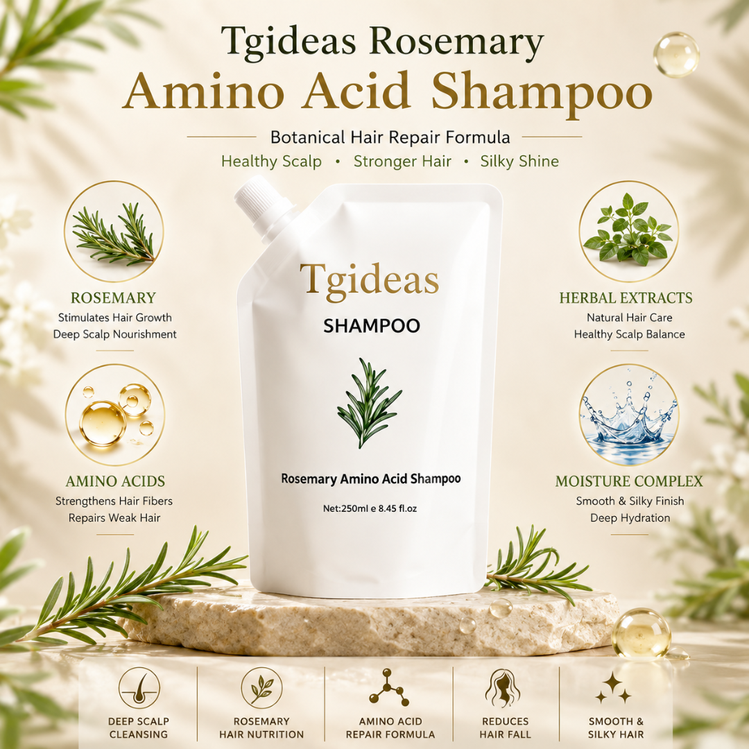 Tgideas Rosemary Amino Acid Shampoo – Repair, Nourish & Strengthen – Reduces Hair Fall, Deep Scalp Nourishment – With Rosemary Extract & Amino Acids – Smooth & Silky Hair – Sulfate Free