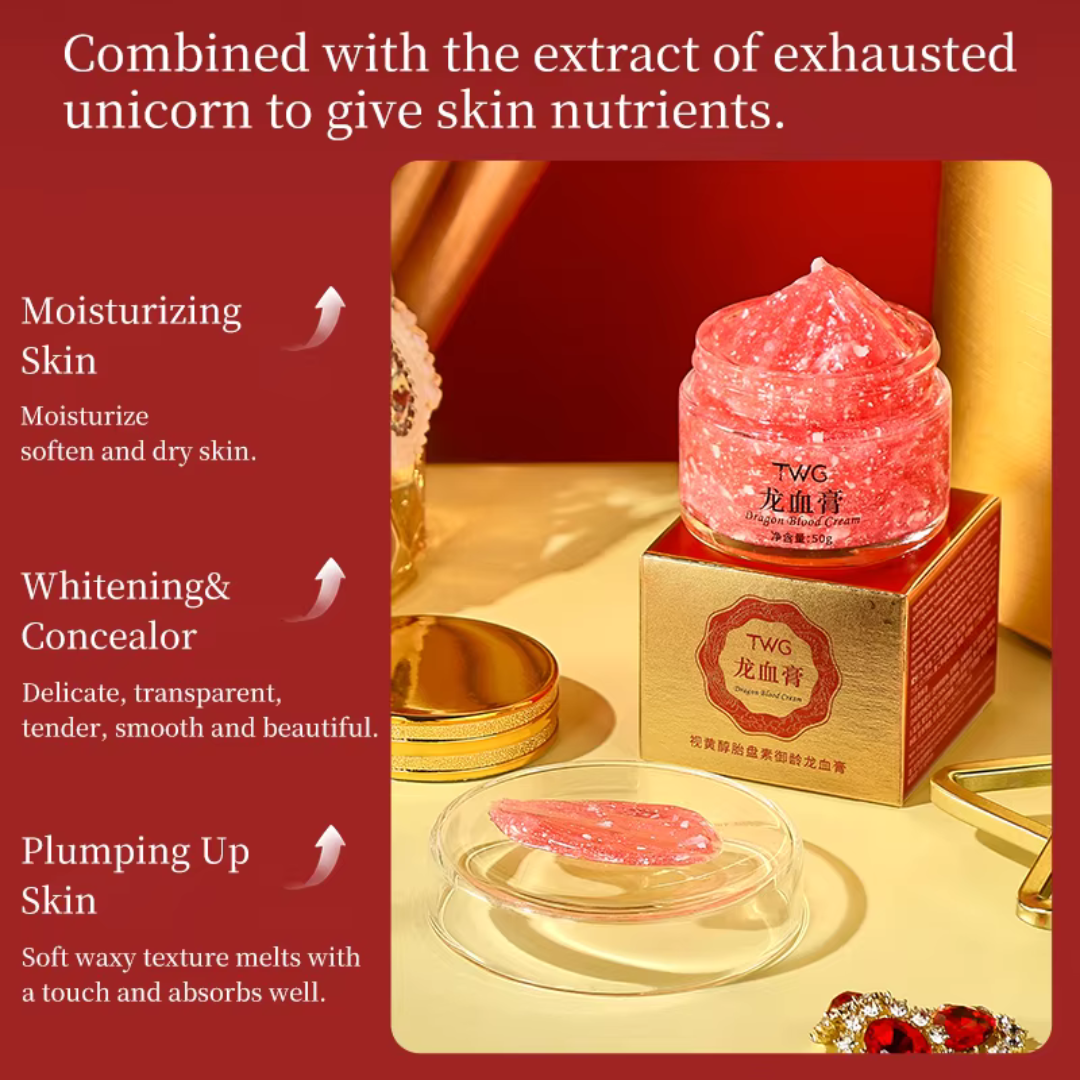 WG Dragon Blood Cream for instant glow & Tone up – Repair, Renew, Rejuvenate & Tone-up – Deep Repair, Intense Hydration, Natural Glow – With Dragon Blood Extract, Retinol & Placenta – Anti-Aging, Firms, Smooths Fine Lines