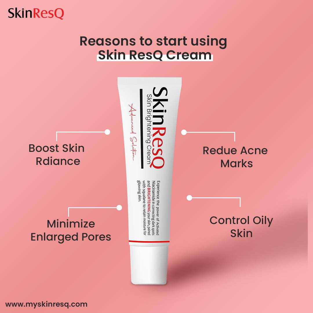 Skin ResQ Brightening Cream | #1 Bestselling Formula with Alpha Arbutin, Niacinamide & Vitamin C | Fades Hyperpigmentation, Dark Spots & Acne Marks